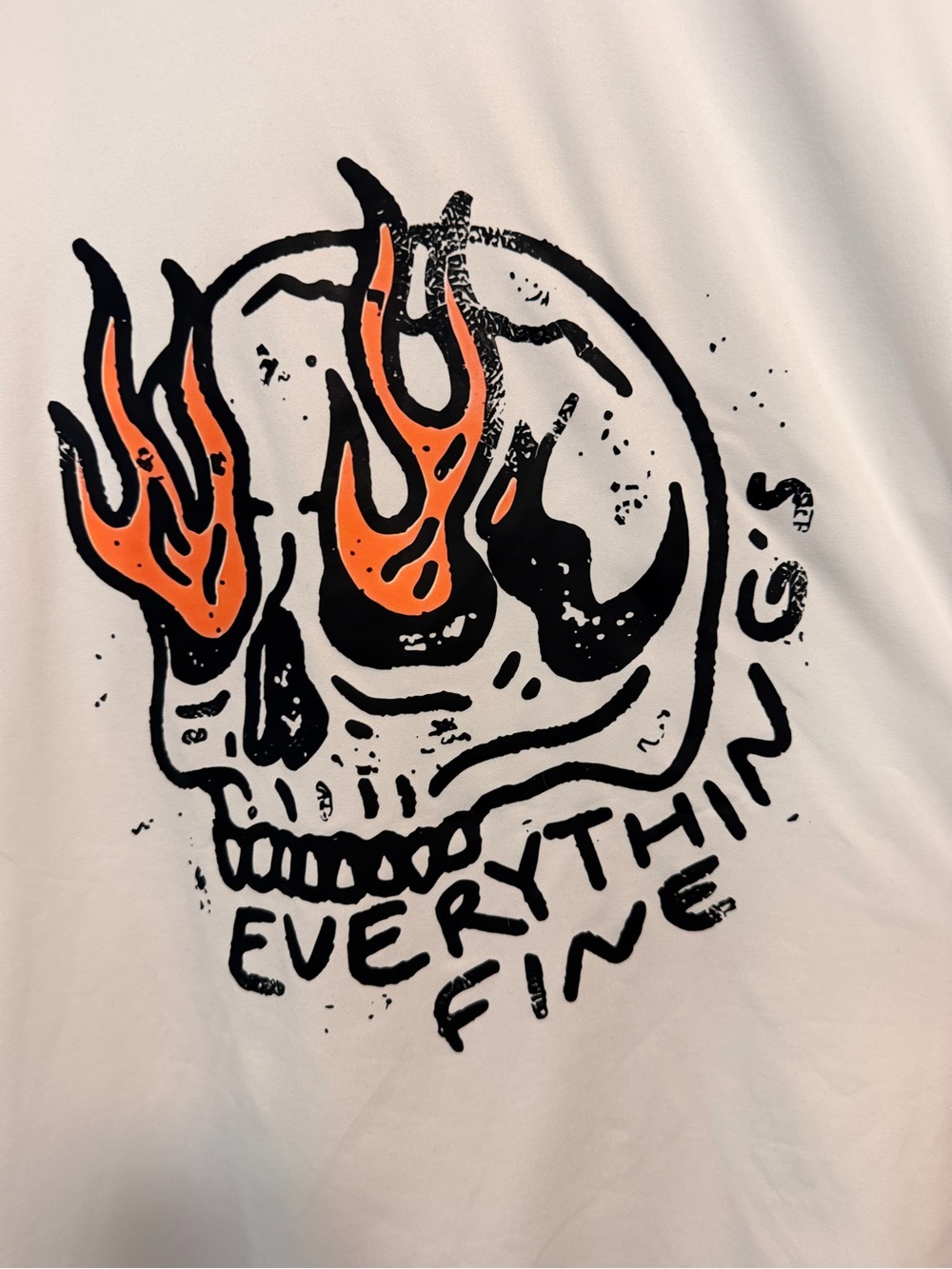 Everything Fine Skull Graphic Tee - 100% cotton 🔥